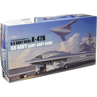 โมเดลเครื่องบิน Platz Hobby 1/72 AC-18 US Navy Unmanned Bomber X-47B Flight State