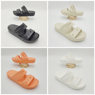 รองเท้าลำลองแฟชั่น แบบสวม สไตล์ Crocs Baya Platform Sandal Clog