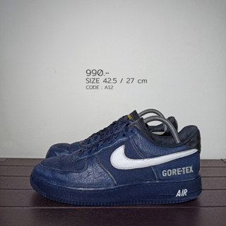 Nike Air Force 1 Gore-Tex Navy 42.5 / 27 cm AF1 มือสองของแท้100% (A12)