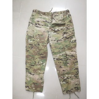 13USARMYกางเกงทหารUSผู้ชาย OCP Pants Military FR Flame Resistant Scorpion Trousers ผ่านการใช้งาน ขนาดL-Sรอบเอว35-39 นิ้ว