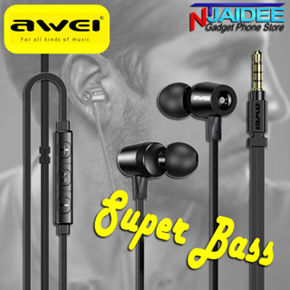 Awei หูฟังเบสหนัก พูดคุย  Awei L1 Super Bass Sports Wired Earphones เบสหนักแน่น