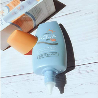 มิสทิน ครีมกันแดด ใบหน้า และ ตัว เนื้อแมท Mistine Aqua Base Sun UV SPF 50 PA+++ exp2023