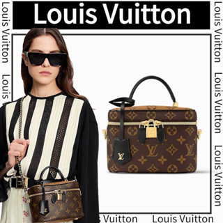 หลุยส์วิตตอง  LouisVuitton/กระเป๋าเครื่องสำอางVuitton/กระเป๋าสายโซ่/ซิปคู่/ใหม่! !      ใหม่! !