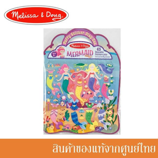 Melissa and Doug ของเล่นเด็ก สมุดสติ๊กเกอร์ แบบนูน เล่นซ้ำได้ Puffy Reusable Sticker Set - Mermaid นางเงือก