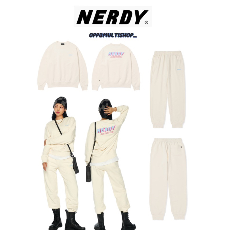 Nerdy Layered Bag Slogan Sweat Set