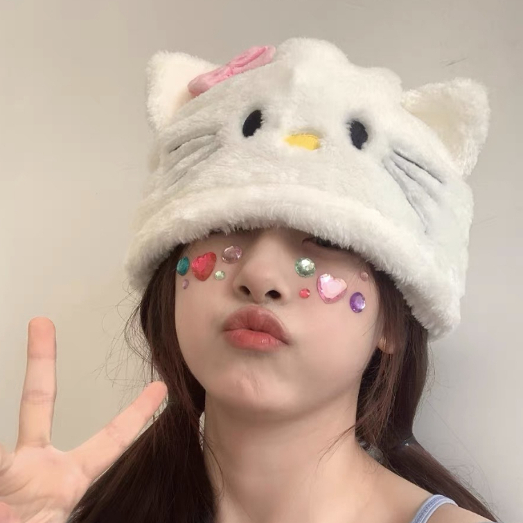(พร้อมส่ง ) Hat furr หมวกขนเฟอร์ หมวกบักเก็ต