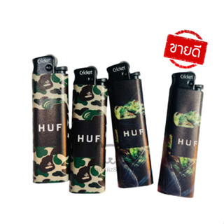 พร้อมส่ง HUF  ไฟแชคแฟชั่นเท่ๆ ไฟแช็กยี่ห้อ คริกเก็ต(Cricket) ไฟแชคของแท้ 100% no.137