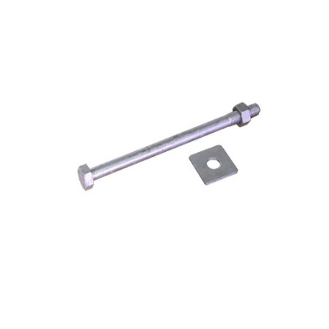 น๊อตจับเสา นีอตจับเสาไฟฟ้า 5นิ้ว - 12นิ้ว 5/8 5หุน น๊อตจับเหล็คพร้อมแหวนตัวเมีย มาตรฐานการไฟฟ้า - รูปที่ 2