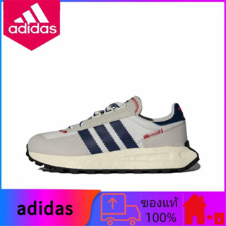 ของแท้ 100% adidas Originals Retropy E5 รองเท้าผ้าใบลําลองทรงเตี้ยสีเทาอ่อน