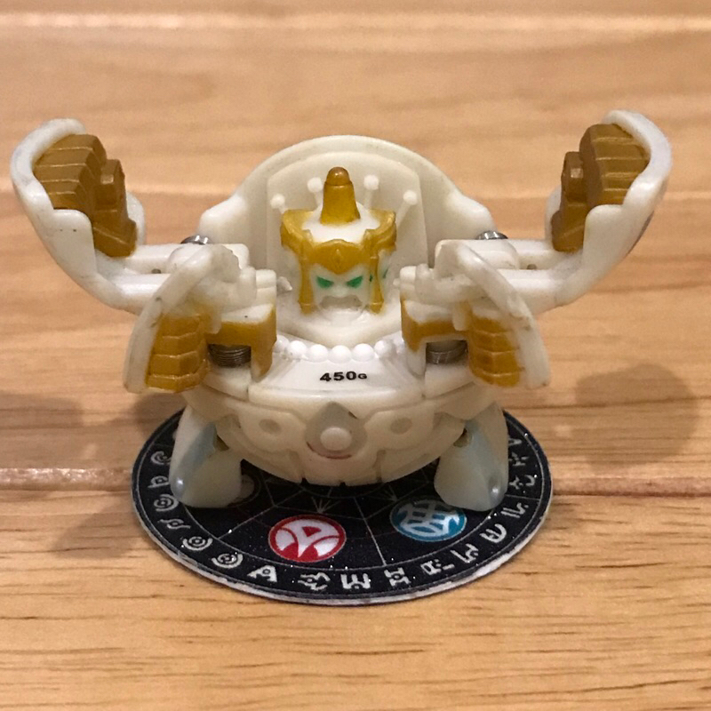 Bakugan Pearl White B2 Darkus Fortress บาคุกันอาชูร่าสีมุก เงิน+ทอง