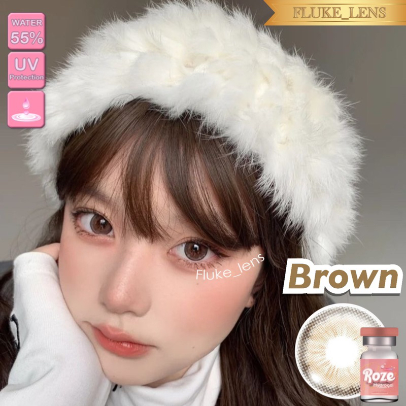 เลนส์ไฮโดรเจล ค่าอมน้ำ55% Nabe Roze hydrogel เลนส์กรองแสง รูปที่ 2
