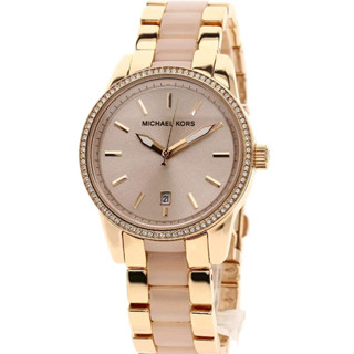 Michael Kors MK6349 Quartz Rose Gold Dial Stainless Steel Ladies Watch