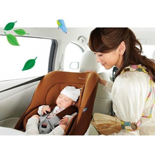 คาร์ซีท Ailebebe cute fix isofix สภาพดี made in japan พร้อมซัพพอร์ต ระบบดูดซับแรงกระแทก "Baby Catch" เด็กแรกเกิด - 3 ขวบ