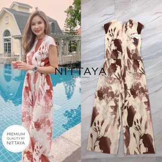 เซตกางเกงอัดพลีท ป้าย Nittaya sz.L