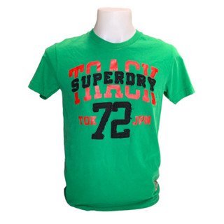 Superdry เสื้อยืดคอกลม แขนสั้น เสื้อผู้ชาย สีเขียว🌵