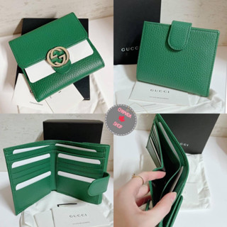 Gucci Interlocking Wallet 💚💚💚แท้💯