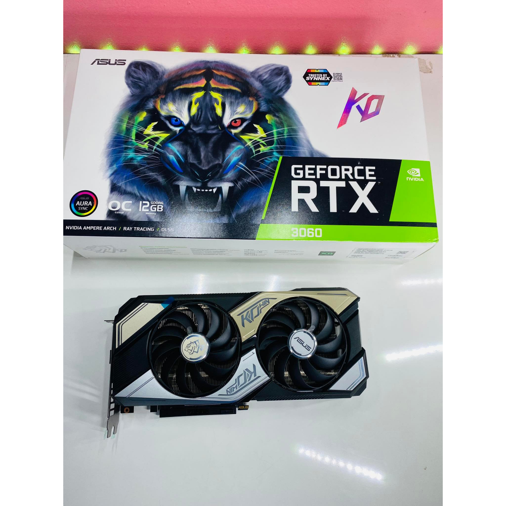 ขายการ์ดจอมือสอง ASUS KO GAMING RTX3060 12GB