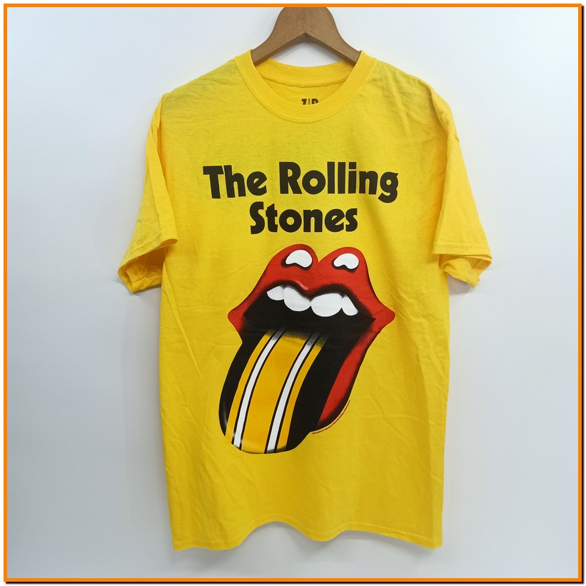 เสื้อยืด The Rolling Stones 2015 Pittsburgh Zip Code Tour Sz M พร้อมส่ง