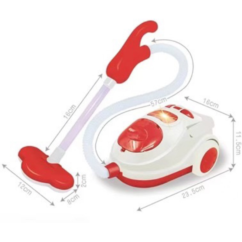 Home Vacuun Cleaner เครื่องดูดฝุ่นฝึกสนุกกับงานบ้าน วัสดุ ABS สามารถ ใส่ถ่านเล่น ดูดฝุ่นได้จริง