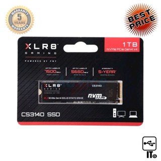 1 TB SSD M.2 PCIe 4.0 PNY CS3140 (M280CS3140-1TB-CL) NVMe ฮาร์ดดิส ฮาร์ดดิสก์ ฮาร์ดดิสก์  ประกัน 5Y