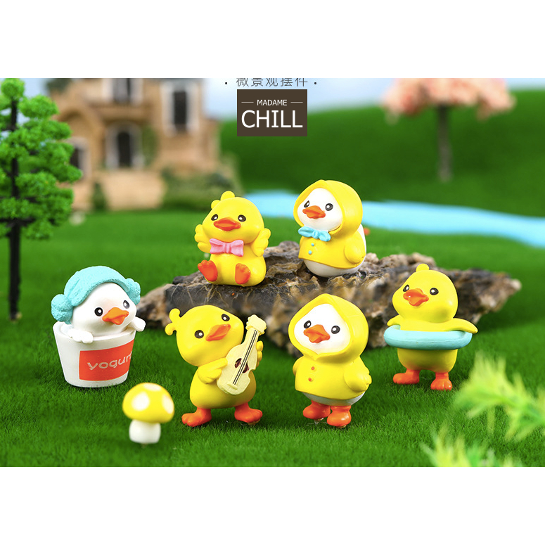 [MC643] ตุ๊กตุ่นจิ๋ว ลูกเป็ด ขี้เหร่ 6 ตัว 🦆 (1 ตัว ราคา 20 บาท)