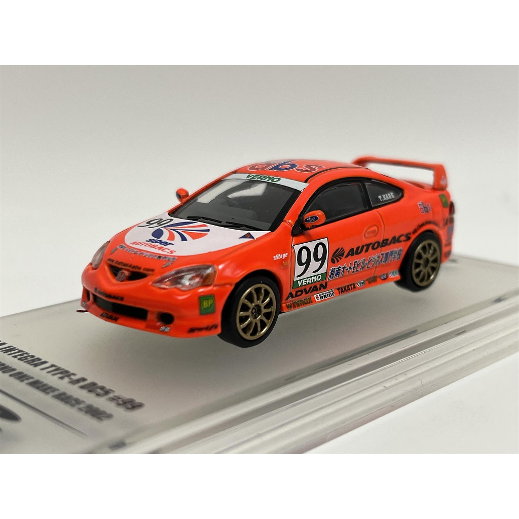 Inno64 Honda Integra Type R DC5 No. 99 Autobacs 2002 1:64 Diecast Scale Model Car