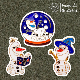 🇹🇭 พร้อมส่ง : เข็มกลัดเซ็ทมนุษย์หิมะโอลาฟ | OLAF (Frozen) Snowman Enamel Brooch Pin Set.