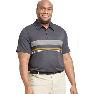 All in Motion Mens Chest Stripe Golf Polo Shirt เสื้อโปโลที่ยืดดี บาง แห้งไว ออกรอบอย่างมั่นใจ