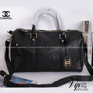 CHANEL Caviar Small Travel bag / CHANEL CAVIAR LARGE HANDBAG / CHANEL TRAVEL BAG  กระเป๋าเดินทางขนาดพอเหมาะ อะไหล่ทอง