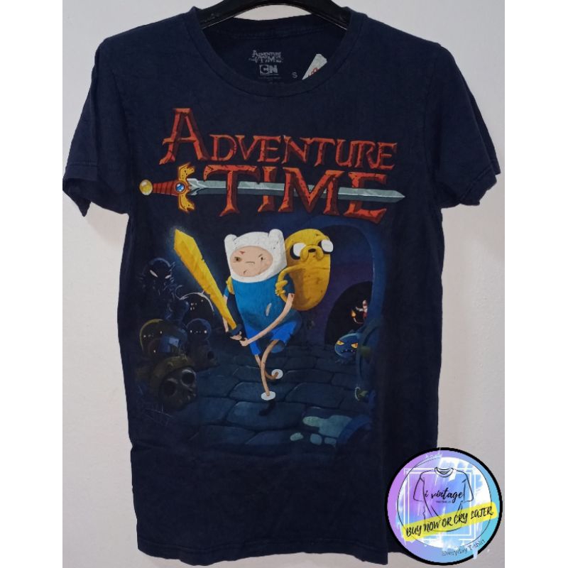 เสื้อยืด Adventure time (สกีนลายการ์ตูนแอดเวนเจอร์ไทม์ )เป็นการ์ตูนทีวีของอเมริกา