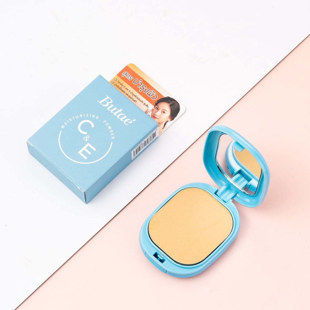 แป้งบูเต้ C&E / Vitamin C ตลับเขียว/ตลับฟ้า11g.