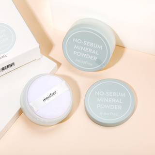 แพ็คเกจใหม่ แป้งฝุ่น innisfree No Sebum Mineral Powder 5g no box แยกจาก set