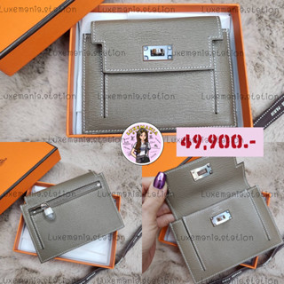 👜: New!! Hermes Kelly Pocket Etoupe PHW Stamp U‼️ก่อนกดสั่งรบกวนทักมาเช็คสต๊อคก่อนนะคะ‼️