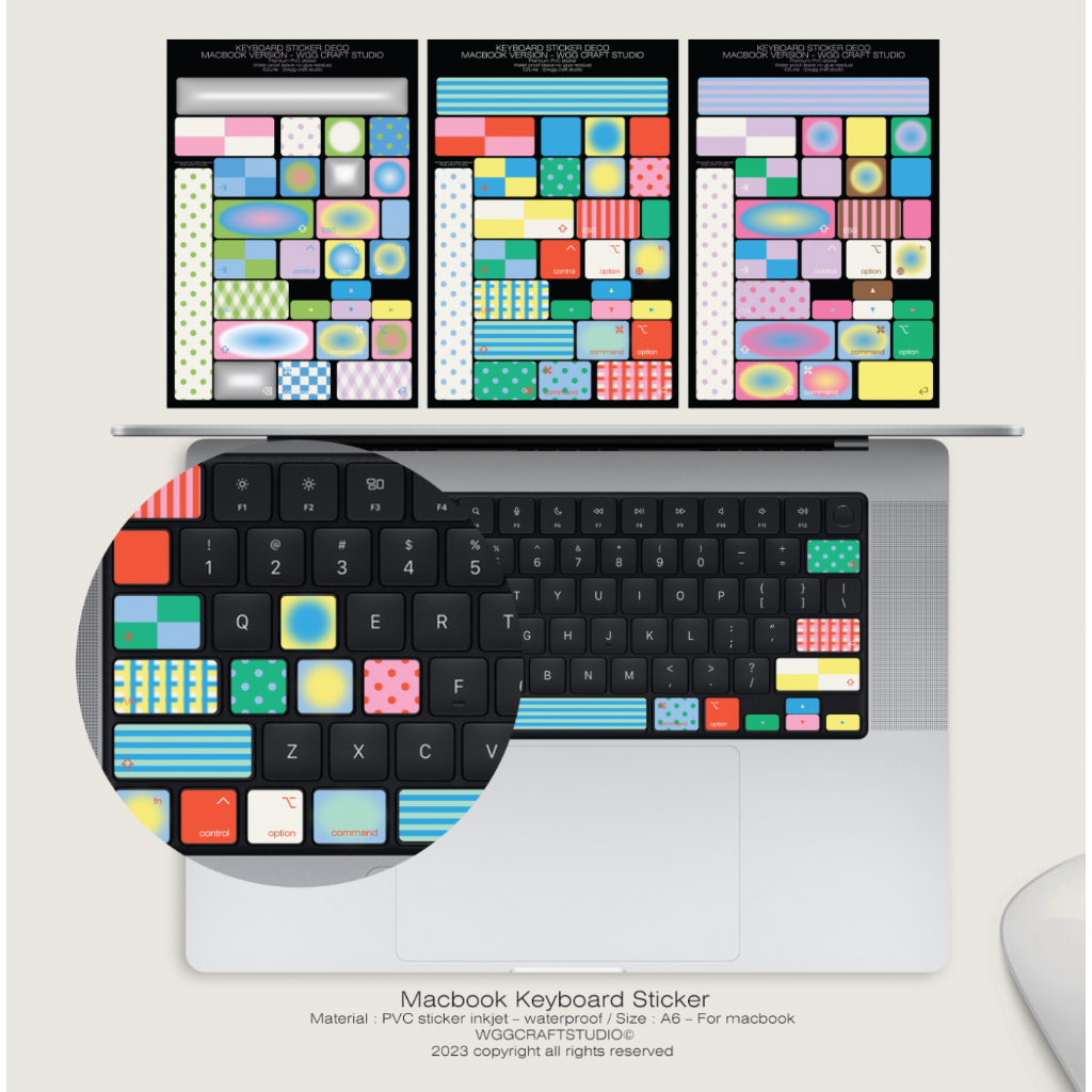 WGG CRAFT STUDIO | MACBOOK KEYBOARD STICKER 2