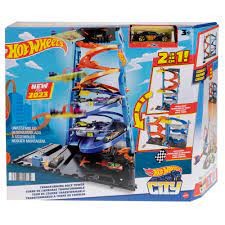 Hot Wheels City ฮอตวิลซิตี้ ชุดรางหอคอยซฺิ่งปรับได้ รุ่น HKX43