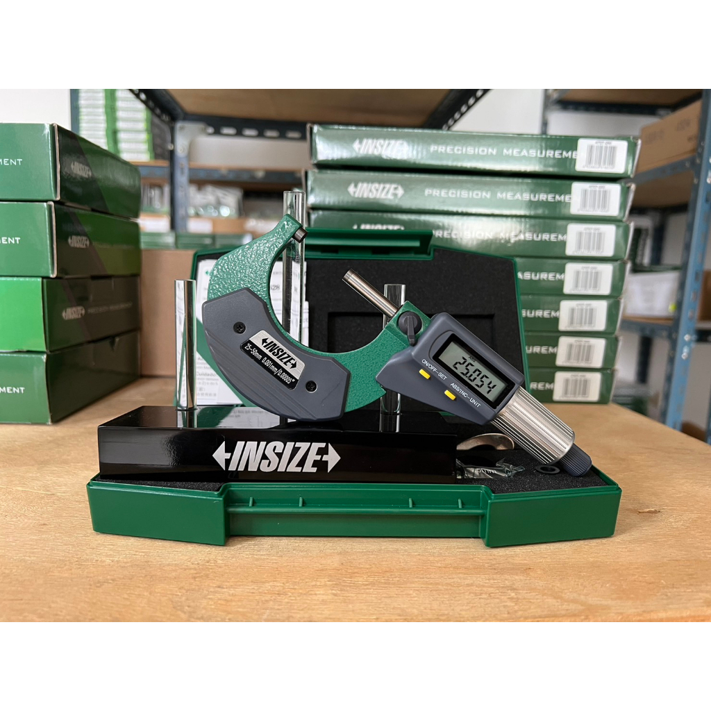 ไมโครมิเตอร์ ดิจิตอล รุ่นประหยัด ขนาด 25-50mm. INSIZE รุ่น 3109-50A (Digital Outside Micrometers) (**สินค้าใหม่**)