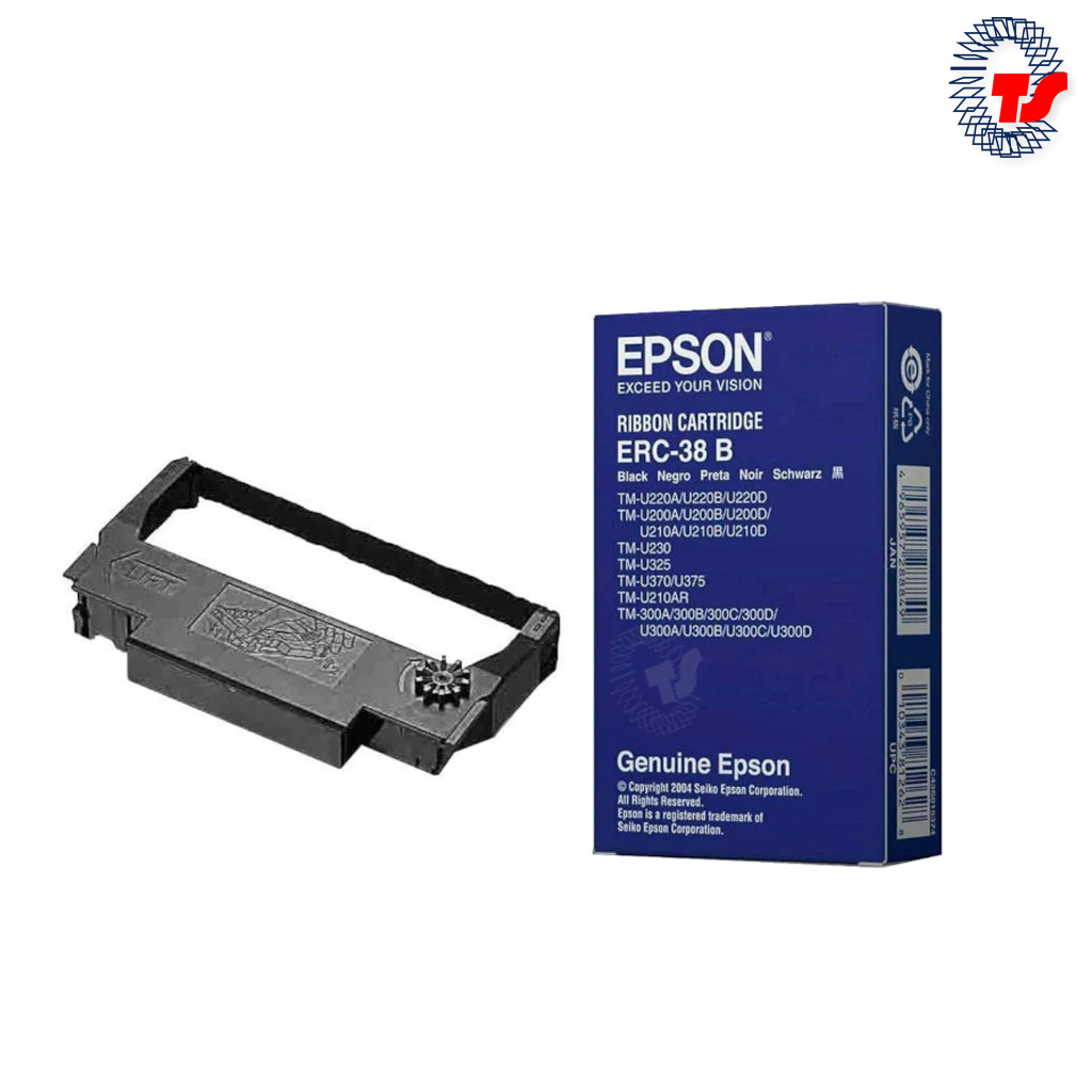 ตลับหมึก EPSON  ERC-38B  ของแท้  สำหรับเครื่องพิมพ์ใบเสร็จ FOR TM-U220 ORIGINAL