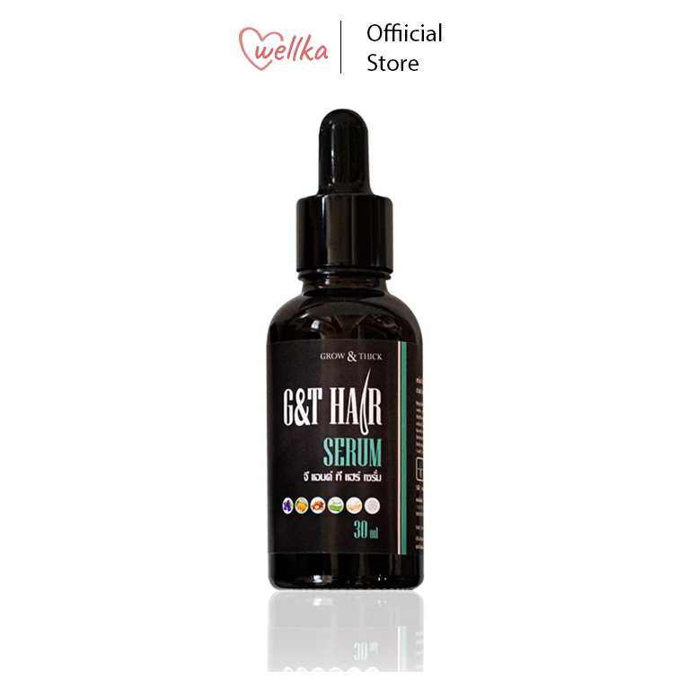 G&T Hair Serum 30 มล ผลิตภัณฑ์บำรุงผม ปลูกผม ลดผมร่วง เซรั่มเร่งผมยาวผมบางหัวล้านปลูกคิ้วหนวดเคราจอน