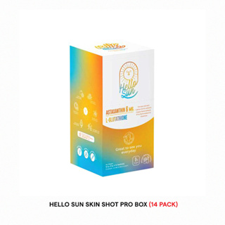 HELLO SUN SKIN SHOT PRO วิตามินกันแดด บำรุงผิว แบบผงพร้อมทาน