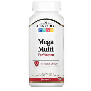 วิตามินรวมสำหรับผู้หญิง Mega Multi for women 90เม็ด