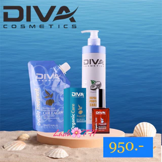 จัดโปร🇮🇹ชุดSETดีว่า 🔆สุดคุ้ม 3 ชิ้น ผลิตภัณฑ์บำรุงผม🇮🇹Diva (แชมพู+ทรีทเมนท์+Argan Oil) แพตเกจใหม่divasea