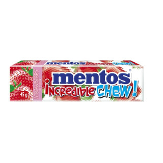 Mentos incredible chew Strawberry flavour 45g