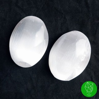 เซเลไนต์ทรงสบู่ Selenite Palm Stone