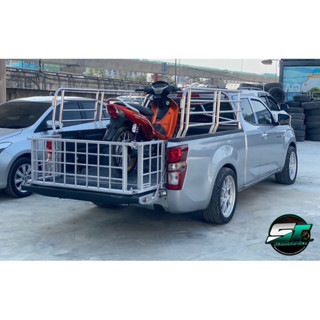 บันไดขนย้ายรถ 3 พับกั้นคอก ตัวล็อกกระบะ4จุด แข็งแรงใช้งานง่า…