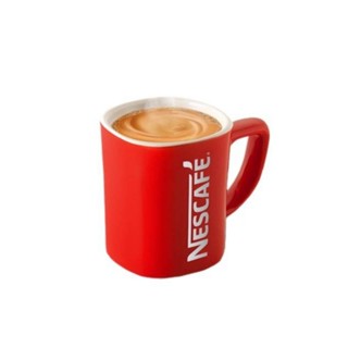 แก้วเนสแกแฟสีแดงลายคลาสสิก​NESCAFE