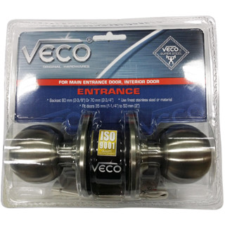 VECO ลูกบิดทางเข้าหัวกลม 2871-SS-ML-ET