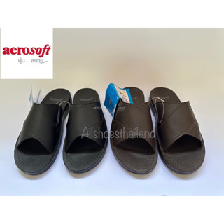 Aerosoft รองเท้าแตะแบบสวมสำหรับผู้ชาย แบบPU