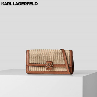 KARL LAGERFELD - K/AUTOGRAPH RAFFIA PHONE POUCH 231W3214 เคสและซองมือถือ