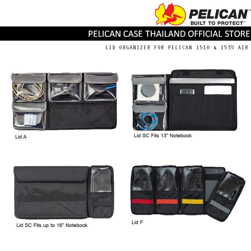 Lid organizer for Pelican 1510 / 1535 Air / NANUK935- อุปกรณ์ติดบนฝา