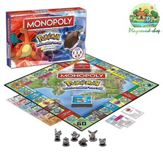 เกมเศรษฐี Pokemon Board Game (ภาษาอังกฤษ) โปเกมอน เกมการ์ด เกมหลายคน ปาร์ตี้เกม Monopoly Game ของสะสม